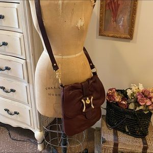 Makowsky 100% leather cross body